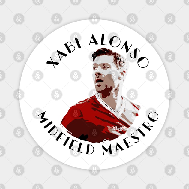 Xabi Alonso Midfield Maestro Magnet by YNWA Apparel